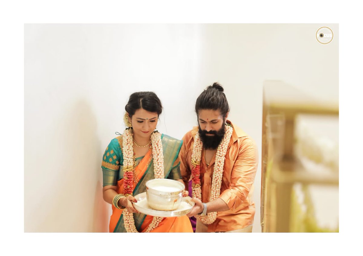 thisisputta's tweet photo. Today @TheNameIsYash &amp; @RadhikaPandith7 Done with Their New House Opening Ceremony. Here the Few Pics Of It  #KGFChapter2 https://t.co/reXMDiogSu