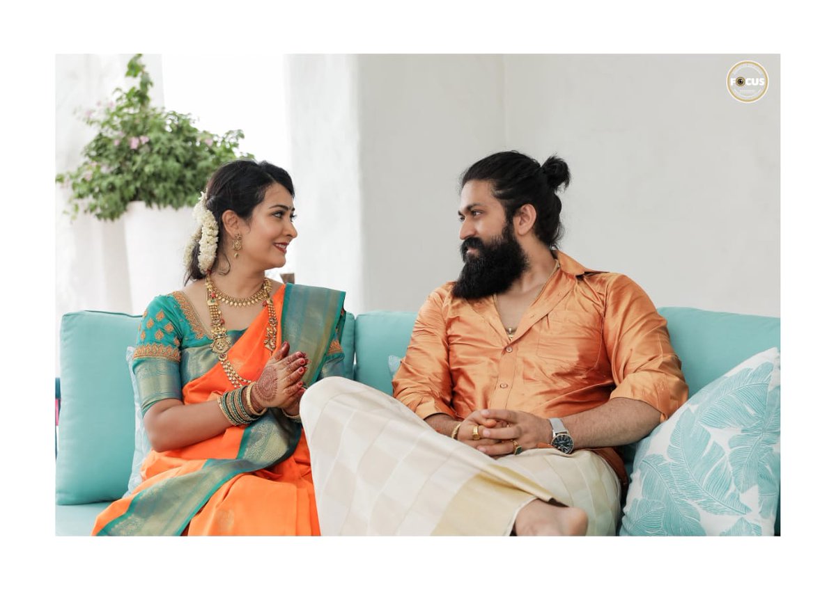 thisisputta's tweet photo. Today @TheNameIsYash &amp; @RadhikaPandith7 Done with Their New House Opening Ceremony. Here the Few Pics Of It  #KGFChapter2 https://t.co/reXMDiogSu