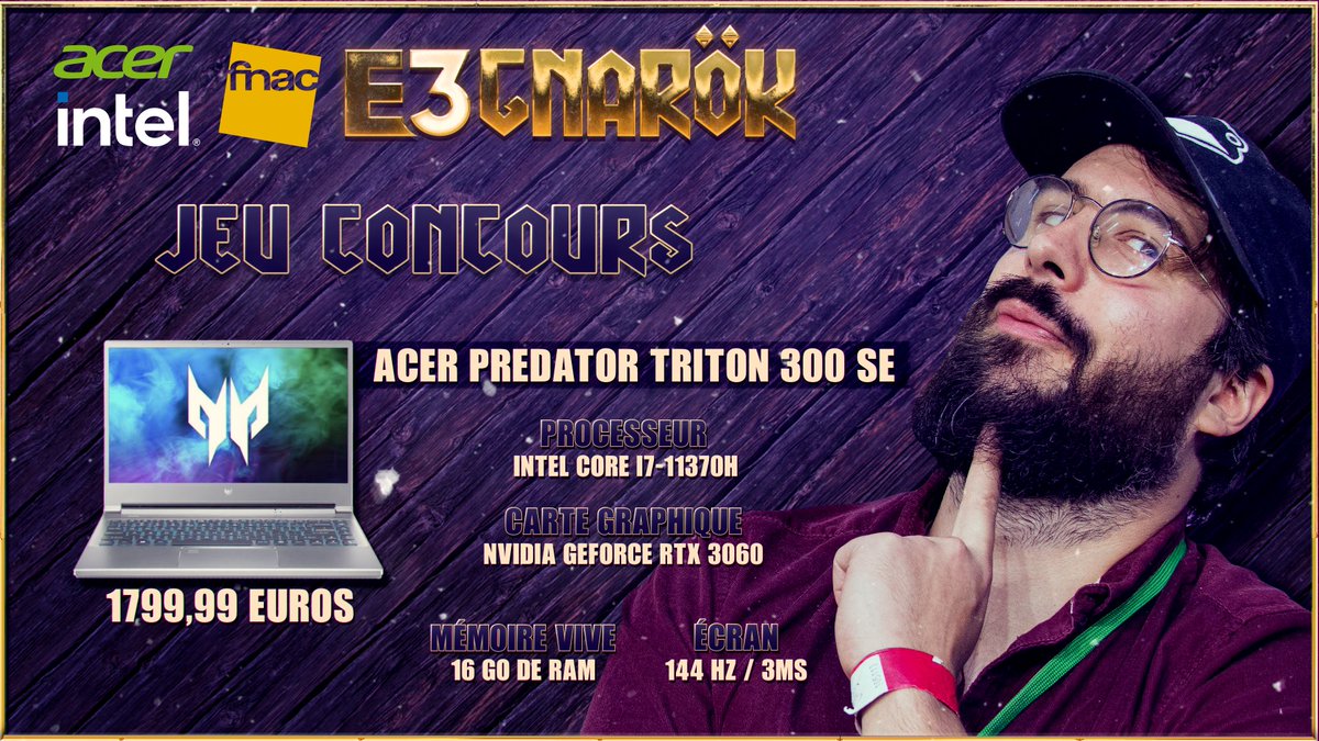 FunKaStarcraft's tweet image. Les amis ! Grâce à @Fnac, l'incroyable émission #E3Gnarok et mes talents de voleur de game sur Worms, je vous fait gagner un PC portable de dingo !

Pour jouer, il suffit de me suivre moi, la Fnac et de retweeter ce présent tweet, facile non ? 

TAS la semaine pro ! Bonne chance!