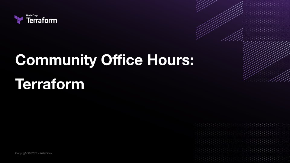 We're live in 15 minutes for Community Office Hours with <a href="/tutoriaLinux/">David Cohen</a> <a href="/omitux/">Omar</a> &amp; <a href="/ksatirli/">Kerim Satirli</a>. They'll discuss what’s new with Practitioner Experience Engineering, why they’re excited about building a #Terraform Module for #Vault, and what to expect next.
hashi.co/364iKXs