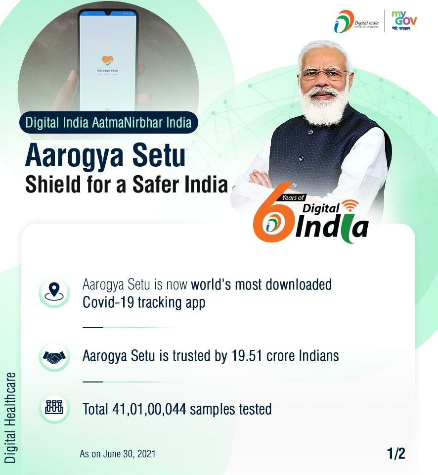 #DigitalIndia Aarogya Setu- Shield for safer India via NaMo App