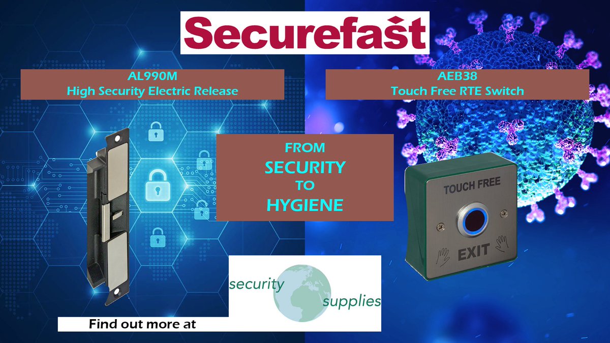 Security Supplies (@secsupukltd) on Twitter photo <a href="/Securefastplc/">Securefast</a> have some interesting products like the AEB37 touch free exit switch and the AL990M electric release.
see more about these products at <a href="/secsupukltd/">Security Supplies</a>
#touchfree #switches #highsecurity #electricrelease #security #covid19
security-supplies.co.uk/48/272/securef… <a href="/Securefastplc/">Securefast</a> have some interesting products like the AEB37 touch free exit switch and the AL990M electric release.
see more about these products at <a href="/secsupukltd/">Security Supplies</a>
#touchfree #switches #highsecurity #electricrelease #security #covid19
security-supplies.co.uk/48/272/securef…