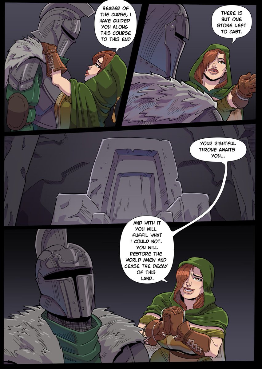 Heres the first few pages the Dark Souls comic i did in March on the patreo...