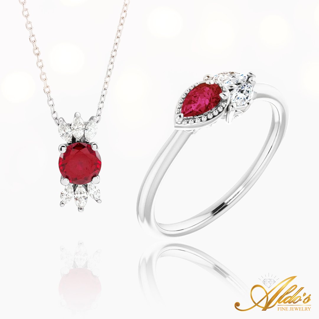 Happy Birthday to everyone born in July,🎊 month of the elegant, intense and charming #RubyGemstone! ❤️✨ Make your month a wonderful one by adding tons of #RubyJewelry from Aldo's Fine Jewelry!!!😍

 #birthstonejewelry #gemstonejewelry  #gemstoneofthemonth #rubies