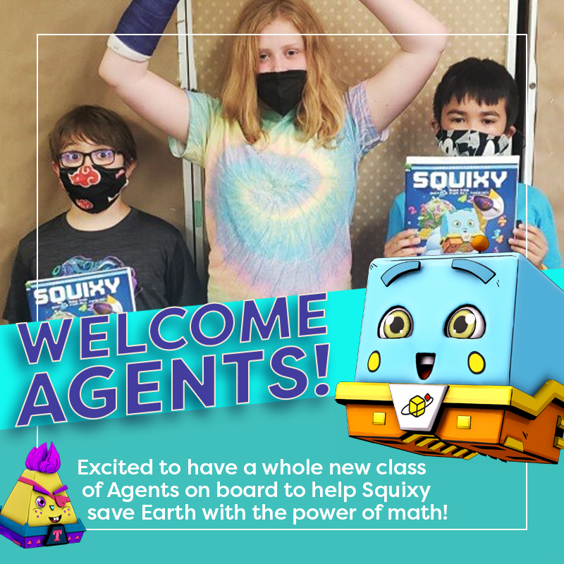 PlaySquixy's tweet photo. New Agents coming on board from a math camp in Illinois! 

Welcome, Agents! Glad to have you on the Squixy team!

Pick up a copy of your own today at https://t.co/aiP8AzxQOc. And, for every book you buy, we donate one to St. Jude Children's Hospital schools!

#edtech #mathcamp https://t.co/7iKdlyuNcv