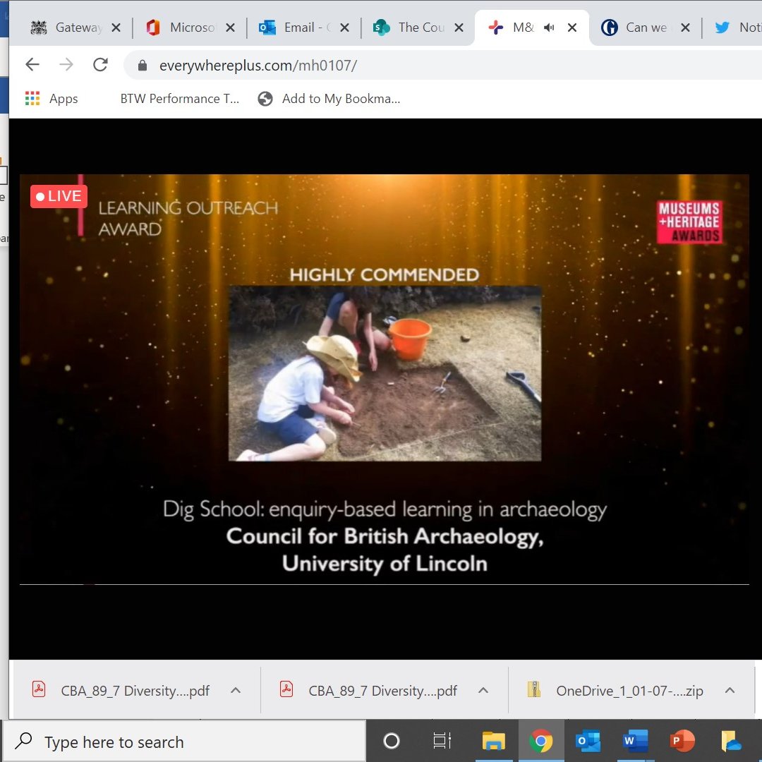 CarenzaLewis's tweet image. Wow! Dig School got HIGHLY COMMENDED for @MandHShow outreach award!!!! Can't believe it, the other entries were so good! Amazing, so pleased for all who worked so hard to make it happen - and for all who enjoyed doing #DigSchool!🍾🍾🍾 @archaeologyuk @unilincoln @HistoricEngland