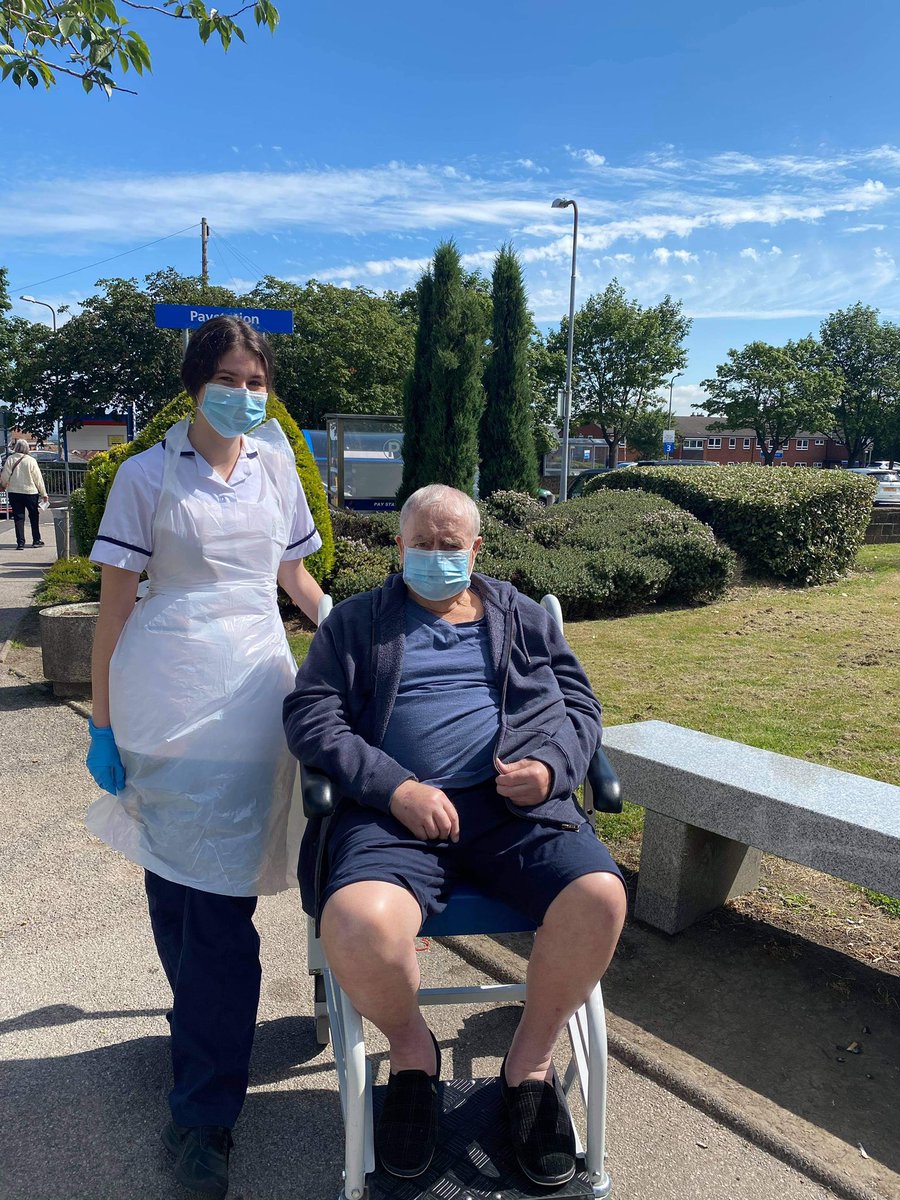 John has had a difficult recovery after his THR and had only been out for hospital appointments for the last 2 years. Today he enjoyed the sunshine with <a href="/treanor_l/">LTreanor</a> and our lovely <a href="/AHP_SHU/">AHP SHU</a> student Brier. Supporting mental well being as well as physical recovery ✨#whatmatterstoyou