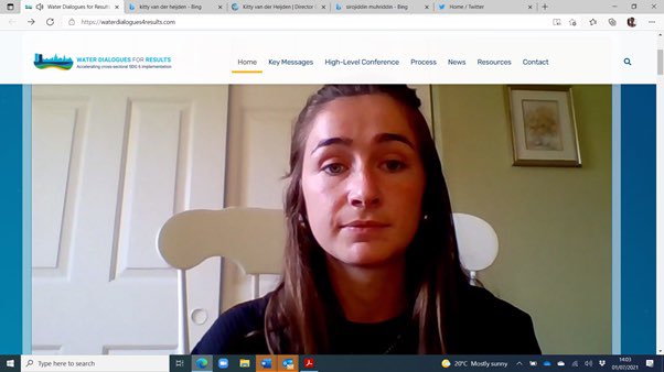 InternSecrWater's tweet photo. #Youth are the most affected by #WATER challenges - @CarolinaTornesi speaks on behalf of @WYPW_PMJE and @InternSecrWater at @Bonn2021 #waterdialogues to accelerate the implementation of #sdg6 @UN_Water #WaterGeneration #Youth4Water https://t.co/zI3EUobMRi