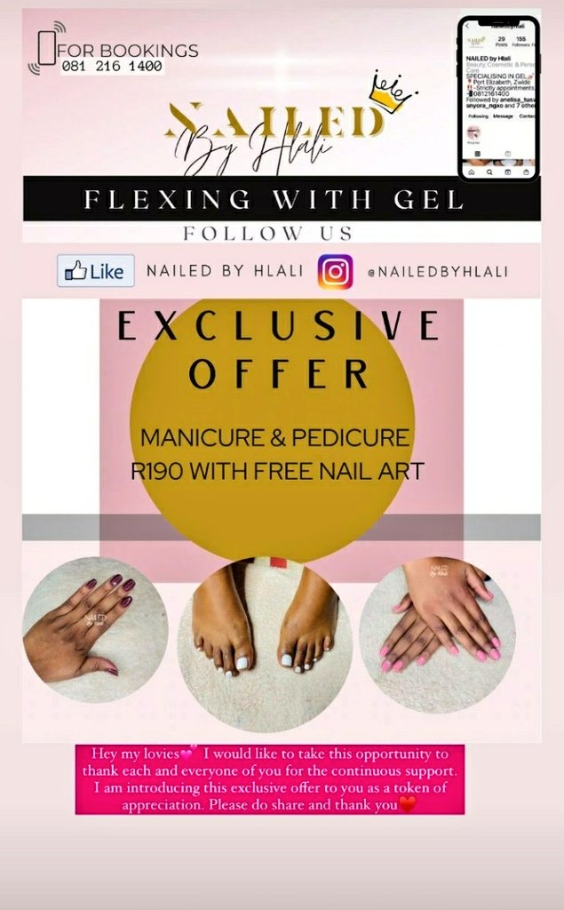 Av_wildflower's tweet image. My friend is running a cute special for  anyone who lives in PE. She specializes in gel so do best❤
NailedByHlali on IG
#PETwitter