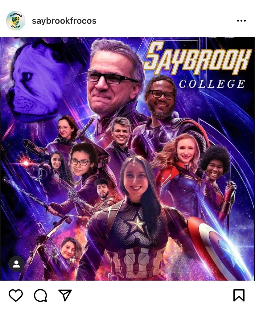 Next academic year is the Great Reboot for Saybrook College. I did not realize the Dean, the First Year Counselor (FroCo) team, and I (Head of College) are the Avengers. It is on! #SaybrookCollege #Yale #Reboot