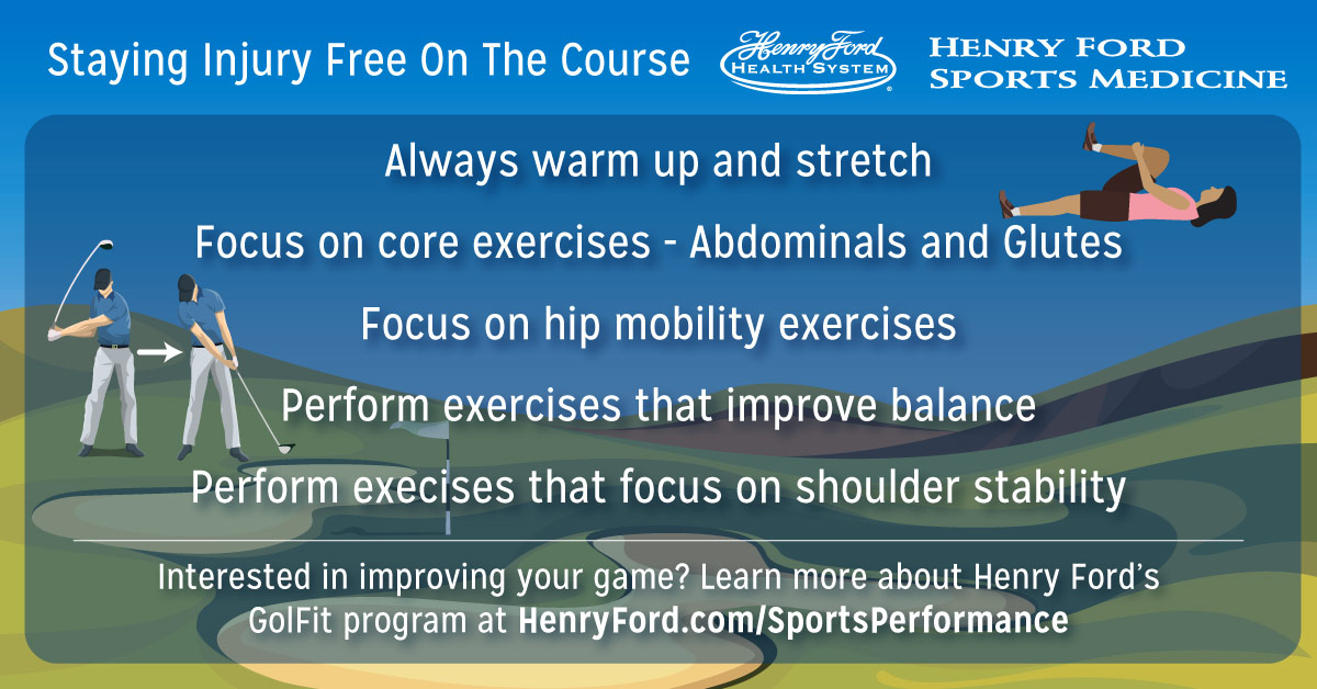 Do you have an avid golfer in the family? Before hitting the green, make sure to review these tips to help keep you injury free on the course: ow.ly/yiup50Fiv65