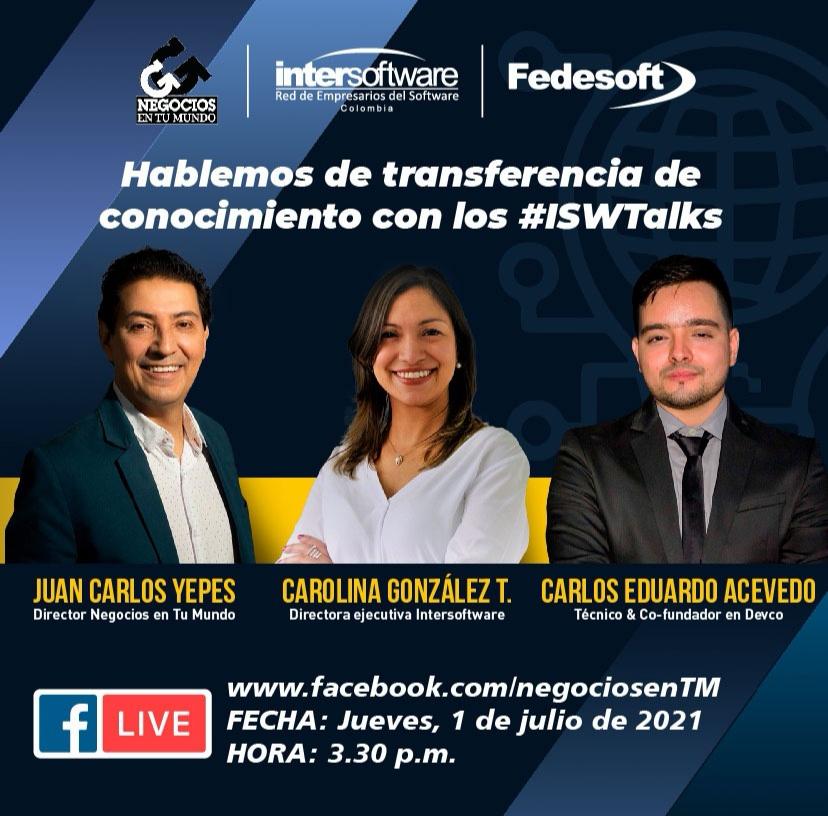 juancarlosy's tweet image. Los invitamos a que se conecten con nosotros hoy a las 3:30 p. m. en facebook.com/negociosentm y dialoguemos sobre la importancia de los espacios digitales, como los #ISWTalks de @InterSoftwareCo, para la construcción de conocimiento, de empresas y de país.