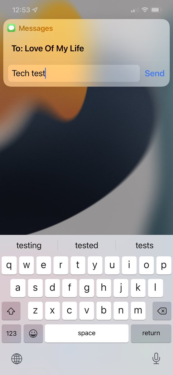 Dustin_Photos's tweet image. Really hoping @Apple @tim_cook will make quick reply look transparent like it does when asking Siri to send a text message. Solid white or black aren’t as clean or nice to use. #iOS15DevBeta2 #iphone13