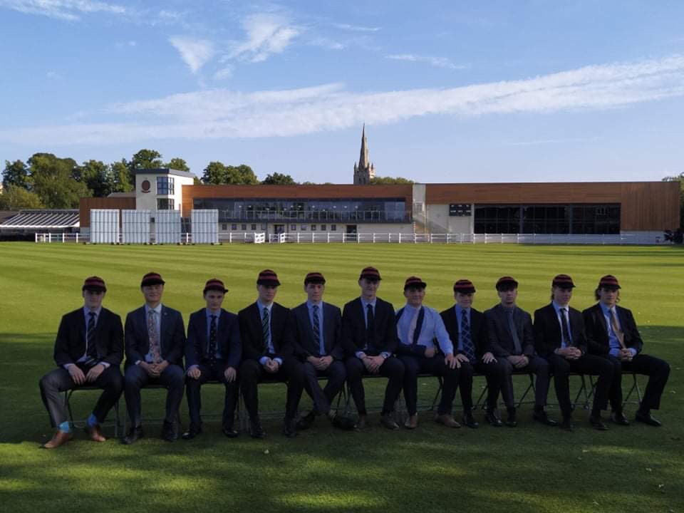 FootballOakham's tweet image. An idyllic send off to our very own ‘golden generation’ this evening on Doncaster Close - sporting their newly awarded colours caps. What a line-up this would have been for the 2021 season.