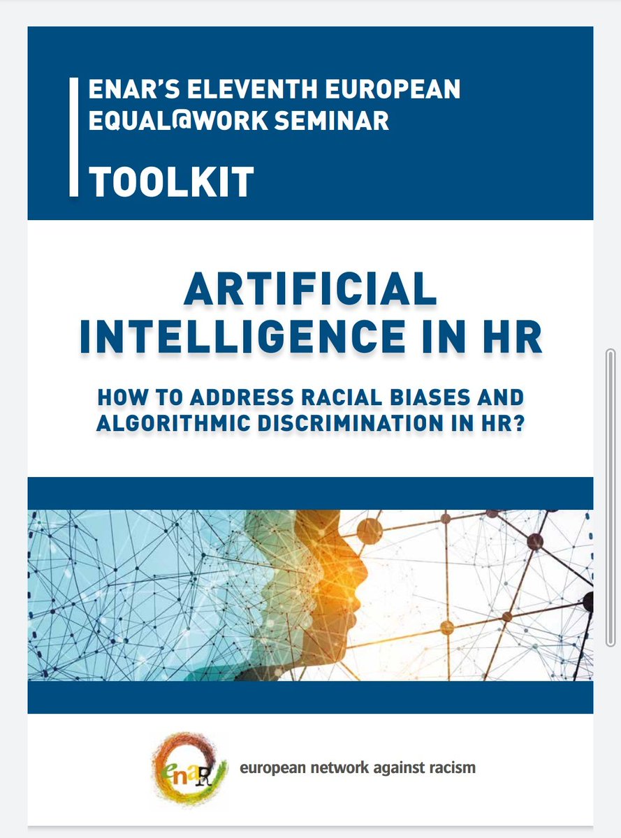 Thank you very much to everyone who came to the first launch today of the new Algorithmic Bias and Recruitment report and toolkit, to our speakers <a href="/sineadgibney/">Sinéad Gibney</a> <a href="/_IHREC/">Irish Human Rights & Equality Commission</a> and Juliana Wahlgren <a href="/ENAREurope/">ENAR Europe</a> , and our host <a href="/INARIreland/">INAR - Irish Network Against Racism</a> 
Read the toolkit at enar-eu.org/IMG/pdf/2020_e…