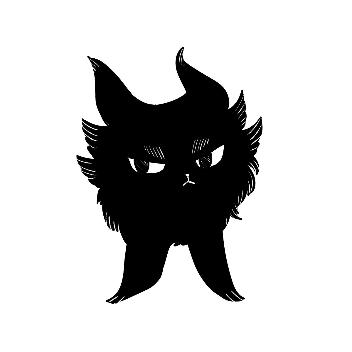 毛玉の妖怪 えんじのイラスト