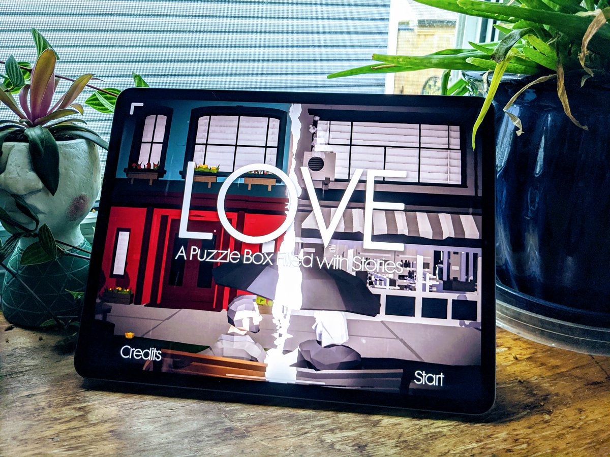 LOVE can be a touchy feely thing — so why not have it on a touchscreen? Starting today you can play LOVE - A Puzzle Box Filled with Stories on you iPhone or iPad. 

App Store --> apps.apple.com/app/love-a-puz…