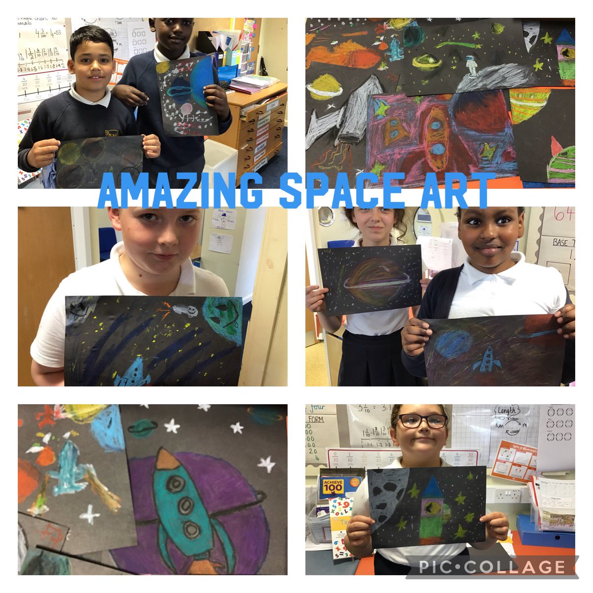 sciencestbede's tweet photo. #boltonartwork 
Thank you Mrs Breen, these are spectacular 👌🌗🌎🚀 https://t.co/t88GvSEkz4