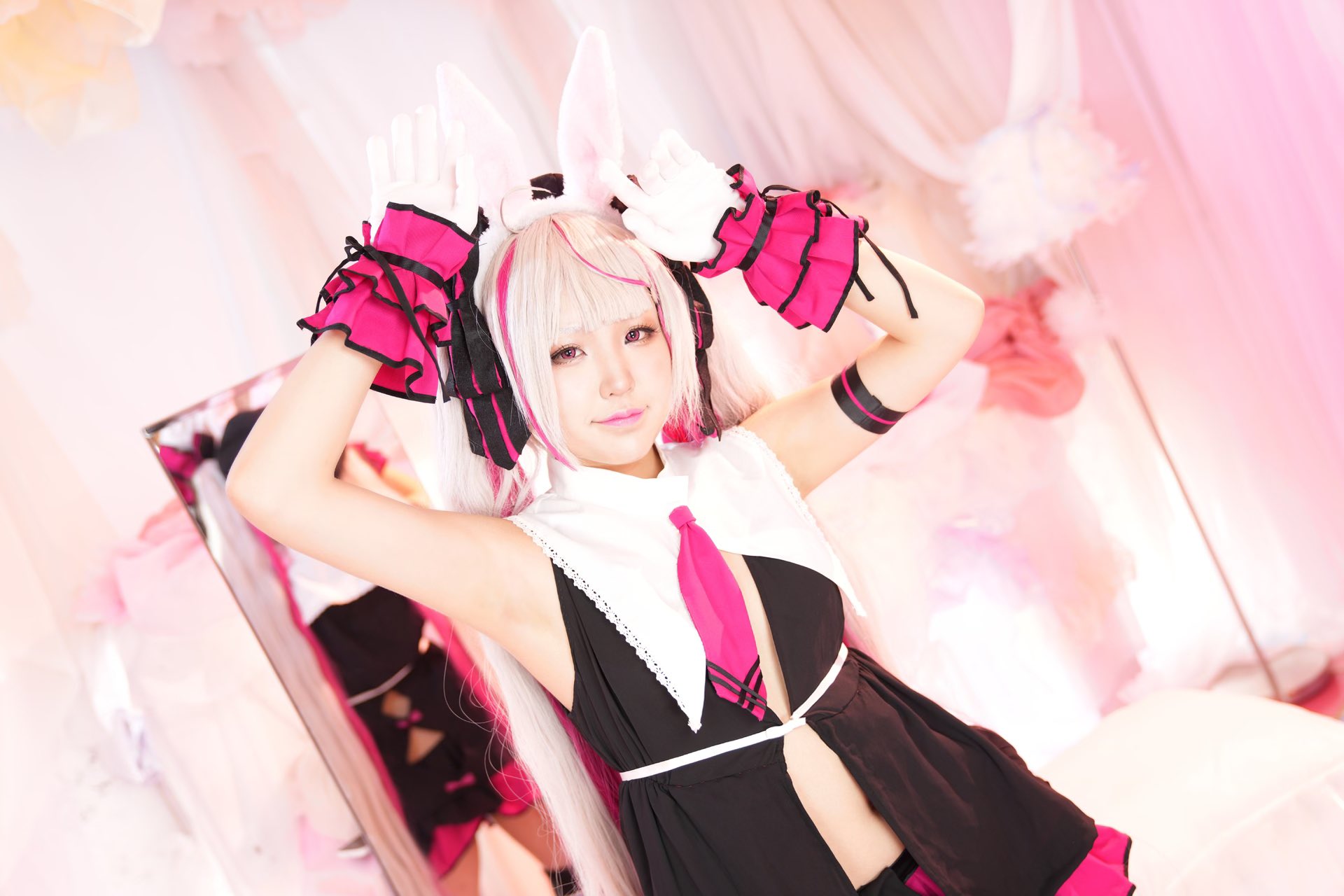 歌衣メイカ コスプレウィッグ バーチャルYouTuber 歌衣メイカ コスプレ