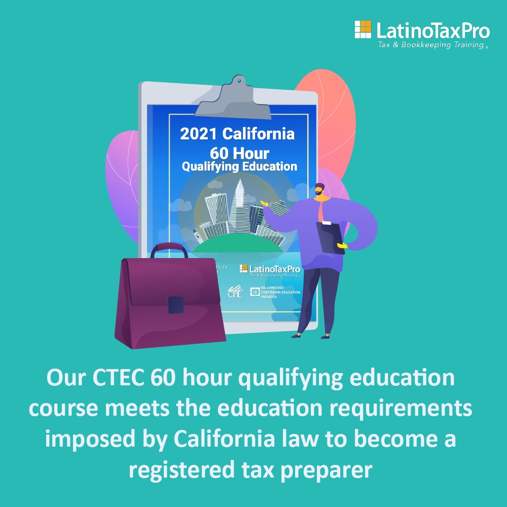 Thinking about starting a new career in California? 🤔Check out our CTEC approved 60 Hour course! 
.
.
.
.
#taxes #tax #taxpro #latinotaxpro #career #onlinecourse #education #taxprep #beginnercourse