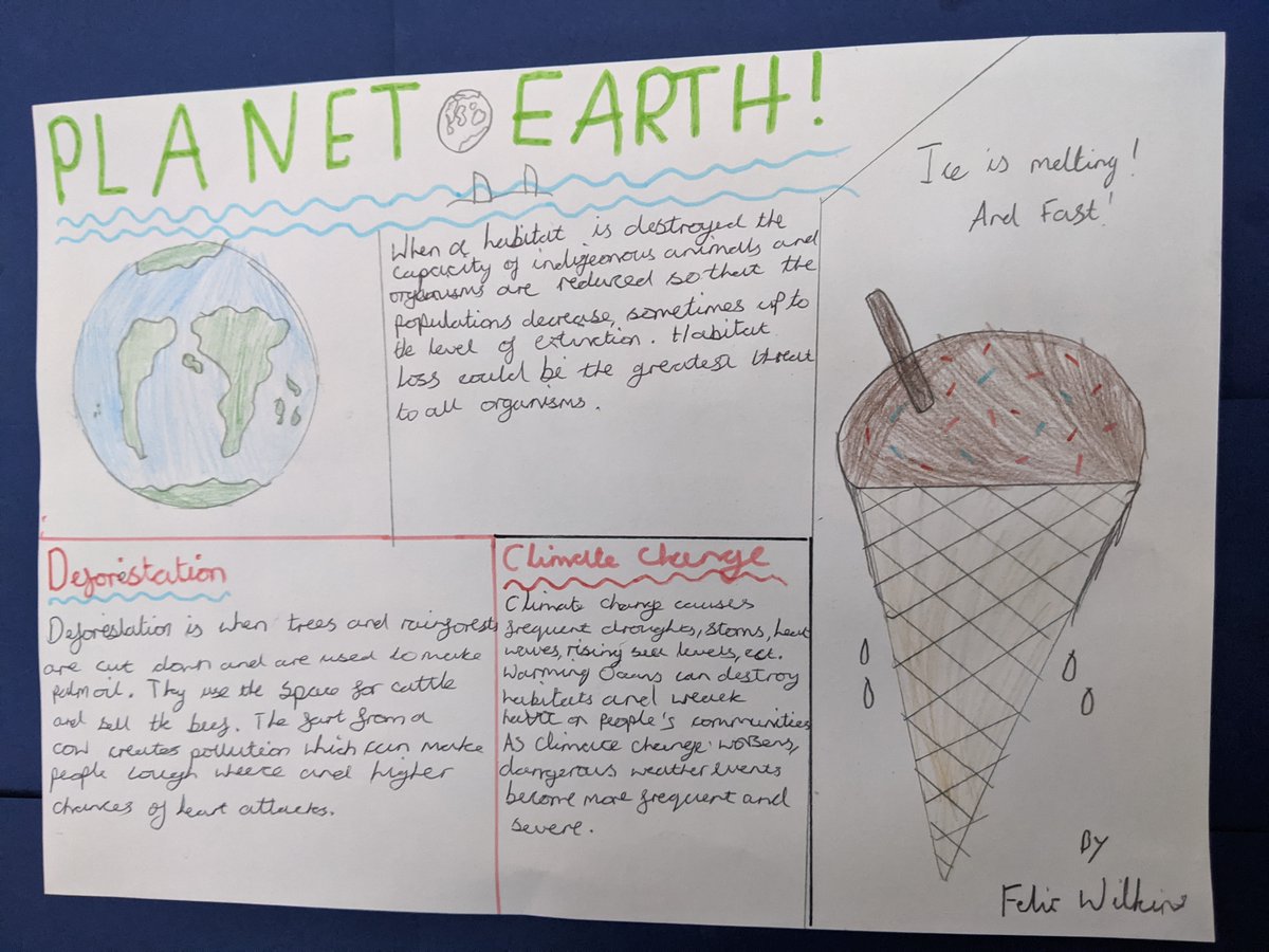 ReinwoodJuniors's tweet image. Here are some of the fantastic pieces of work inspired by the book &apos;Varmints&apos; by Helen Ward. We thought about how we can protect our planet and looked at the human threats to the environment. #RJSEnglish #RJS6W #RJSReadAllAboutIt