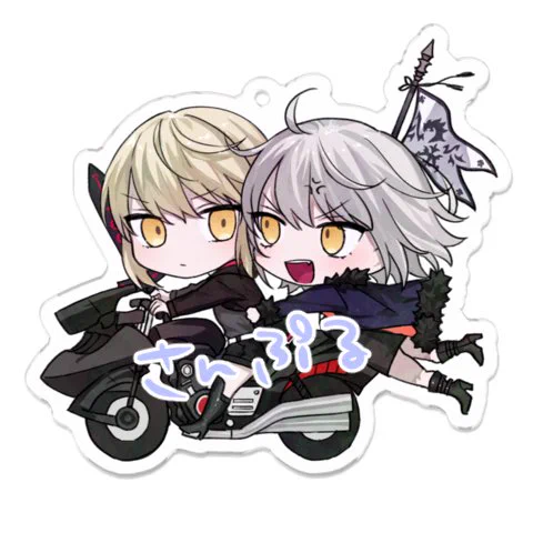 アクキー作りたくて描いたやつをプレビューしてみたんだけど1人で満面の笑みになってる……………推し達カワ………………☺️☺️☺️☺️☺️ 