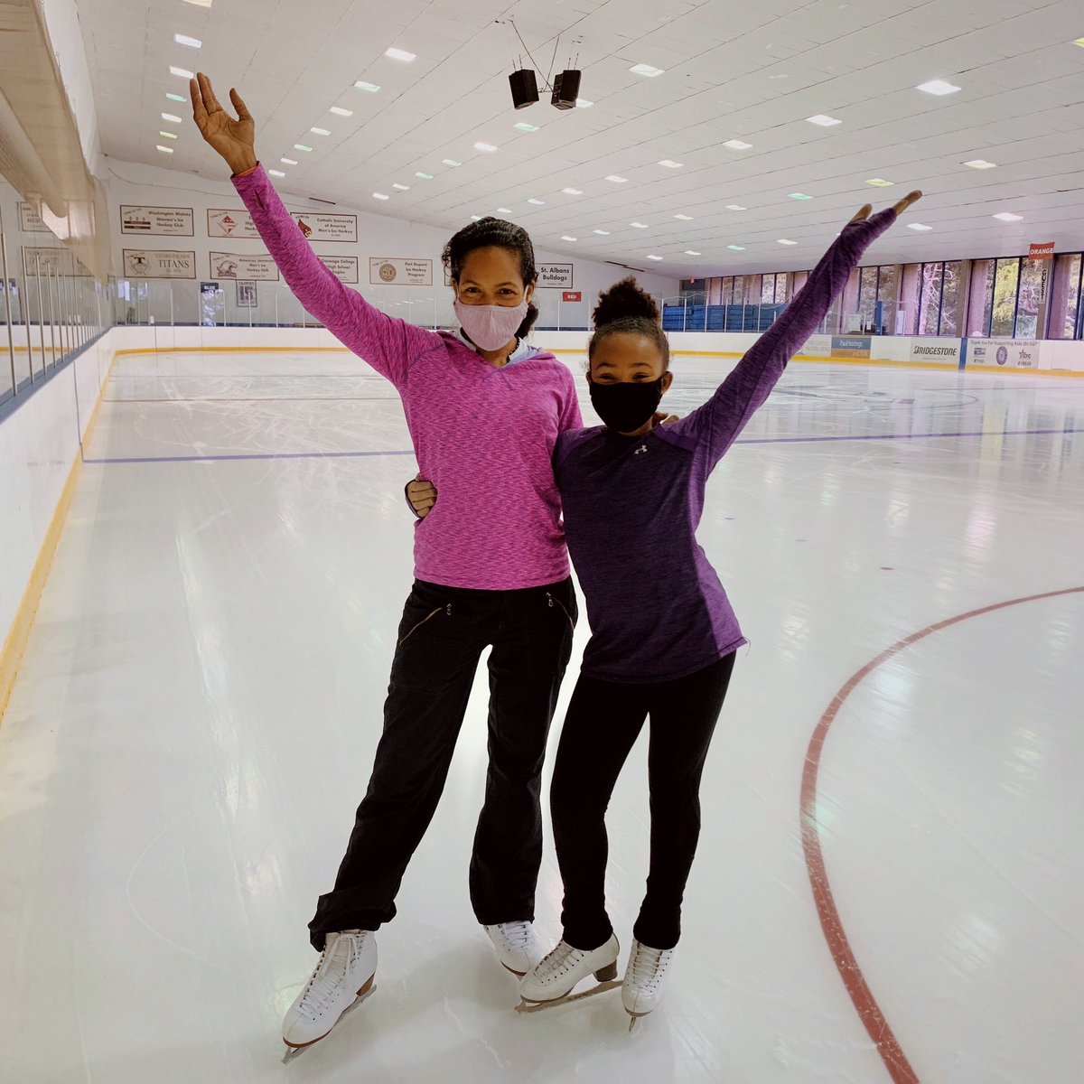 We’re officially open! 

Katrice and Kaitlynarrived bright and early and earned bragging rights as the very first skaters to kick off our season!

Beat the heat and join us for Public Skating July 1-3, 2021:
10:00-12:00pm
12:30-2:30pm
3:00-5:00pm
5:30-7:30pm
#staycooldc #dcsummer