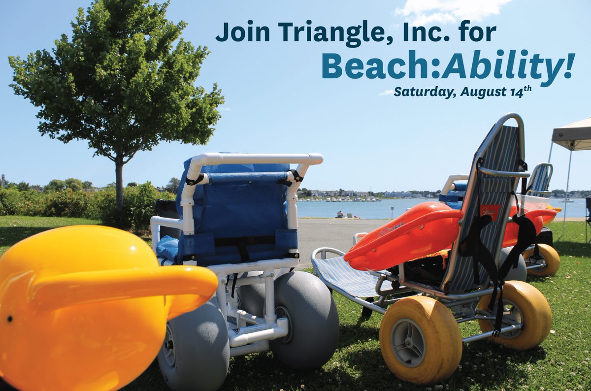 TriangleInc's tweet image. Join Triangle on Saturday, August 14th for the return of Beach:Ability! Read the most recent blog post at the link in our bio, and visit the Beach:Ability page to register!
.
.
.
#PeopleWithAbility #TriangleInc #AccessibleBeaches #ConstitutionBeach #Ability