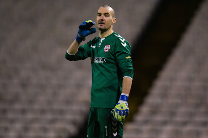 Veteran 'keeper Gerard Doherty signs for Finn Harps