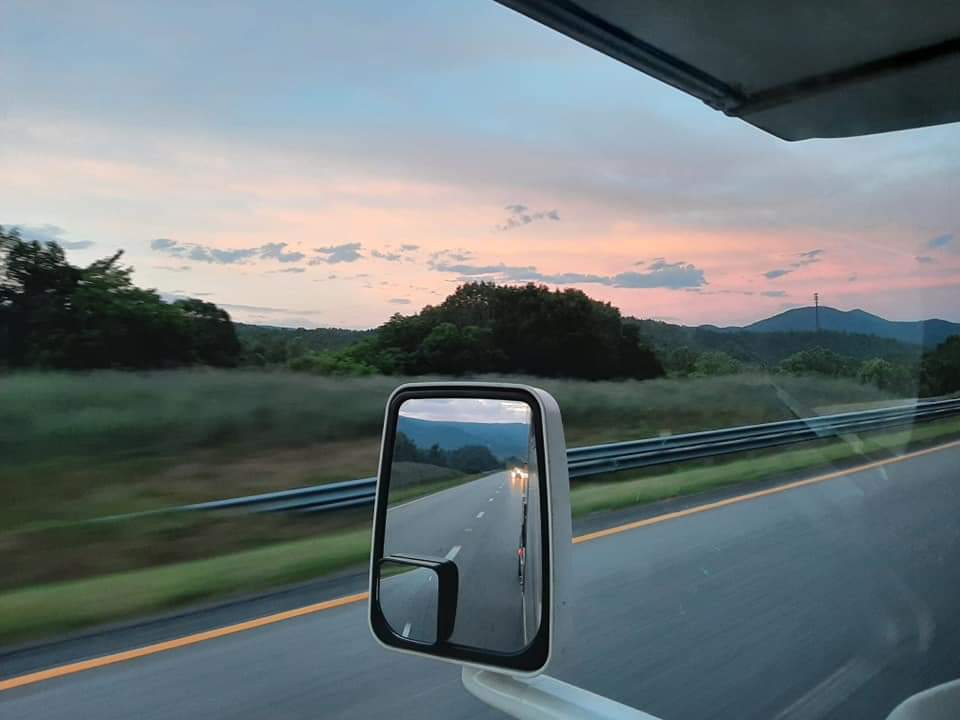 TheDohls's tweet photo. Hitting the road at 0230 means we made it to the foothills before #Sunrise
8 hours, 3 states, 2 tolls and about 430 miles into #TheStones21 #DohlTripping adventure https://t.co/f687XQvMD9