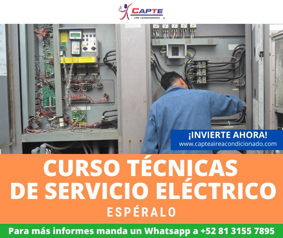climatico_mx's tweet photo. 🟠TÉCNICAS DE SERVICIO ELÉCTRICO🟠

Aprenderás los antecedentes para comprender los circuitos eléctricos, los componentes utilizados en ellos y cómo funcionan en los sistemas de calefacción y aire acondicionado.

https://t.co/3G05gIkLAZ 💻📱🖥

#cursos #aireacondicionado #hvac https://t.co/UQ7mIMTAEm