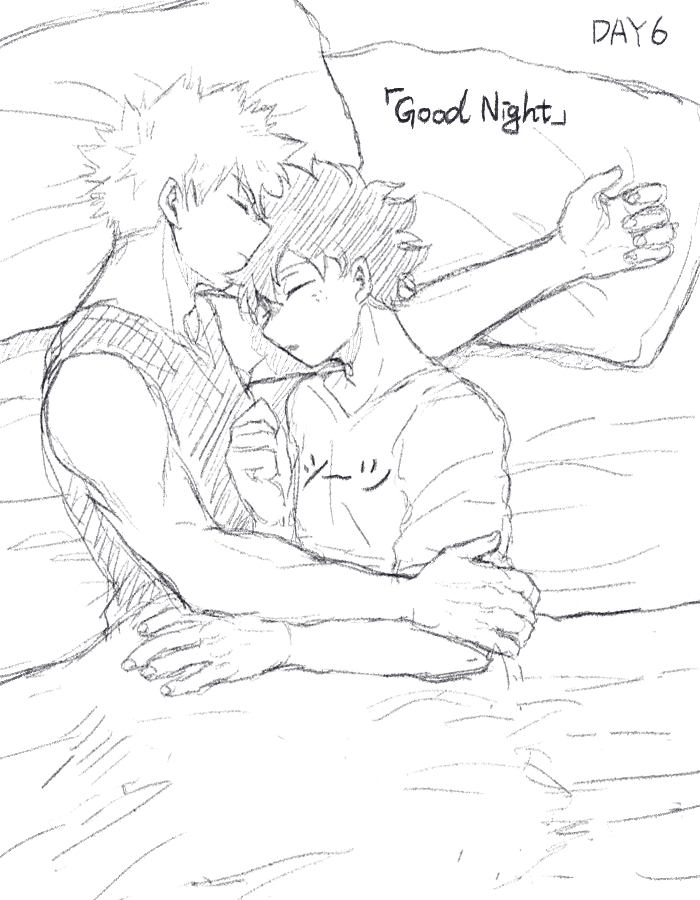 職英同居日常DAY6
祝好眠。

#勝デク 
#katsudeku 
#MyHeroAcademia 
#ヒロアカ 