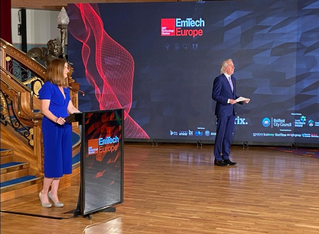 EmtechEurope's tweet photo. That's a wrap for Day 1 of #EmTechEurope 📽️
We heard from Europe's most brilliant minds on sustainability and return tomorrow to examine the path to a healthier, more intelligent future.
Thank you to all our wonderful sponsors, speakers & presenters. #ForgingABrighterFuture https://t.co/8aCPU05r7z