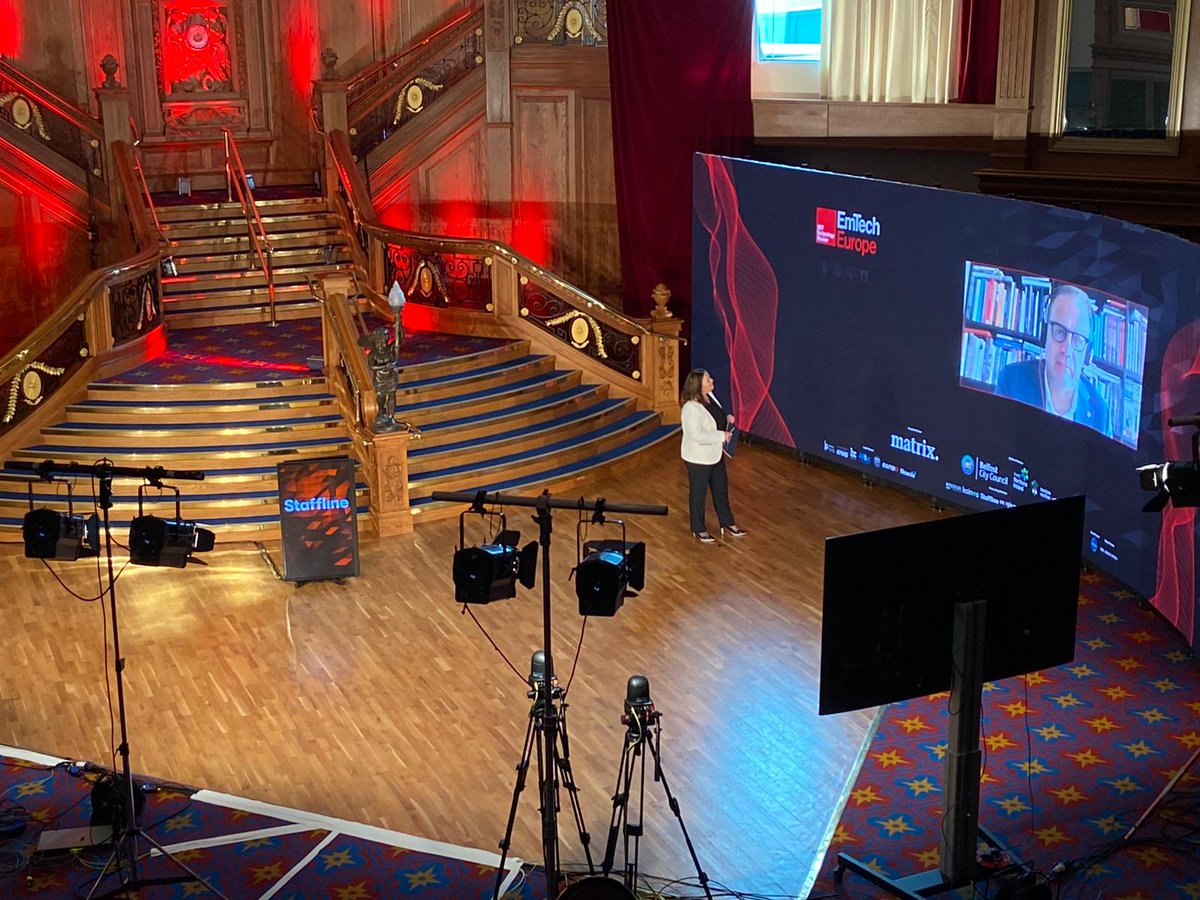 EmtechEurope's tweet photo. That's a wrap for Day 1 of #EmTechEurope 📽️
We heard from Europe's most brilliant minds on sustainability and return tomorrow to examine the path to a healthier, more intelligent future.
Thank you to all our wonderful sponsors, speakers & presenters. #ForgingABrighterFuture https://t.co/8aCPU05r7z