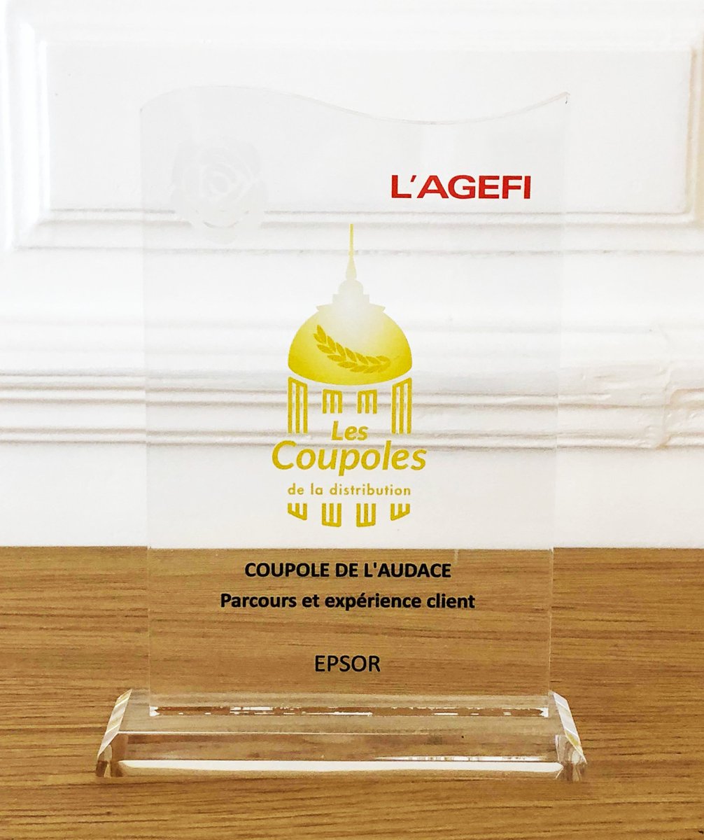 🏆 💪 Pour sa 1ère participation à La Coupole de l’Audace by <a href="/AgefiFrance/">L'AGEFI</a>, Epsor remporte le 1er prix dans la catégorie “Parcours et expérience client” !

👏 Félicitations à toute l’équipe pour ce travail collectif mené depuis 3 ans !

Merci à L'AGEFI et à l’ensemble des jurys !