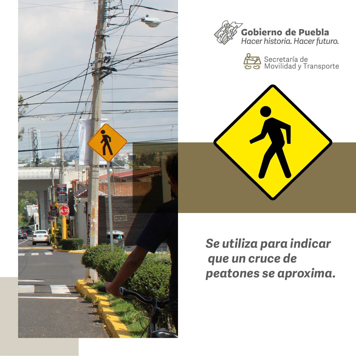 Para garantizar el derecho a la #Movilidad hay que contar con un sistema que permita el equilibrio social e incorpore a todas las personas. Te compartimos la señalética que protege a las personas que se mueven a pie.