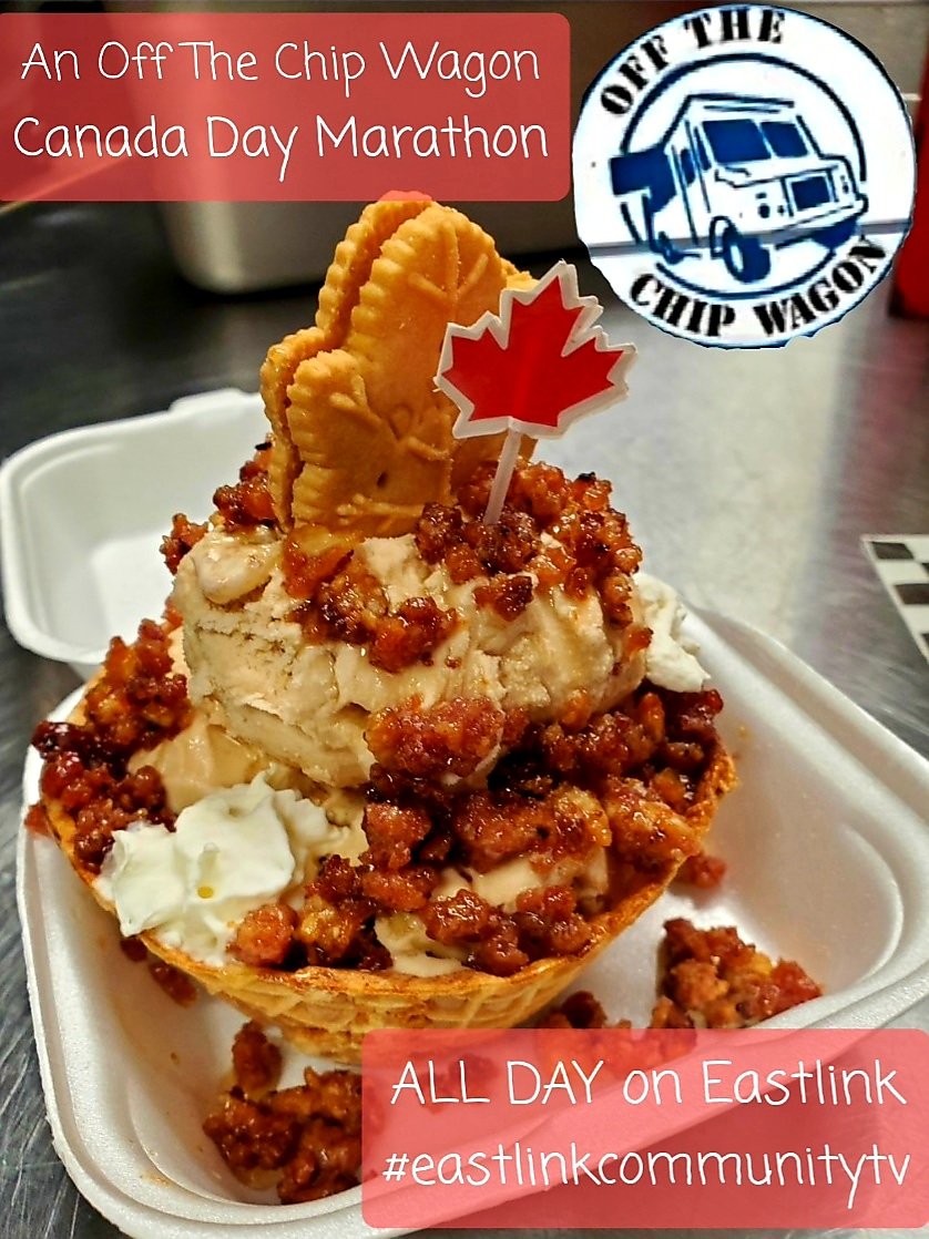 Spend Canada Day watching me get fatter in HD with the all day "Off The Chip Wagon" marathon Coast to Coast on Eastlink Community TV channel 10 and 610!
#unMASKingFood #OffTheChipWagon #BrokenAntlerBBQ #eastlinkcommunityTV #northernontario #ontariotourism #ontarioyourstodiscover