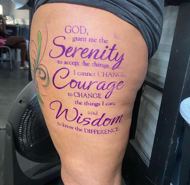 50 Serenity Prayer Tattoo Designs For Men  Uplifting Ideas