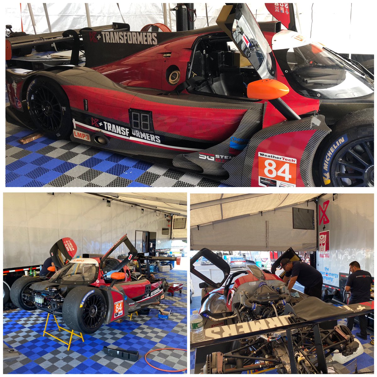 D3Racing's tweet photo. Some morning prep before today’s practice session @WGI @IMSA @TheodorOls #DominicCicero @transformers https://t.co/riVvhiNJls