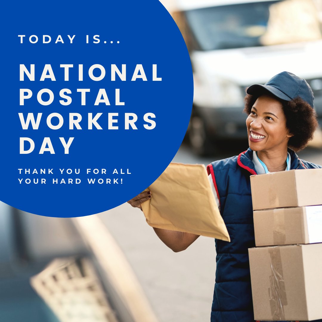 It's #NationalPostalWorkersDay ! 💌 📮 As a mailing and fulfillment service provider, we work daily with incredible postal workers who help us get the job done. Let's take a moment to express our gratitude to all those who work tirelessly to deliver our mail and deliveries.