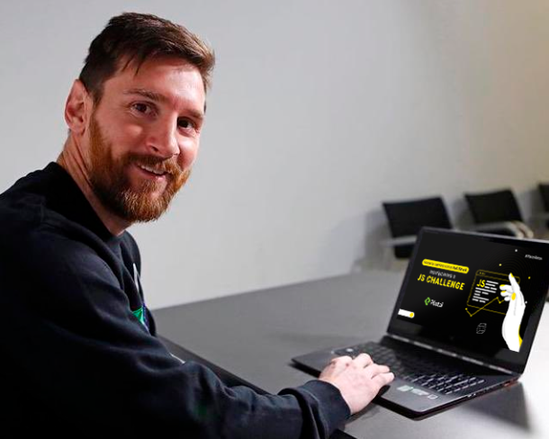 fjuandc's tweet image. Leo, vení al #JSChallenge de @platzi

No importa que empecés desde cero

En 6 meses vas a conocer los fundamentos del Desarrollo Web FullStack

👉 platzi.com/javascript