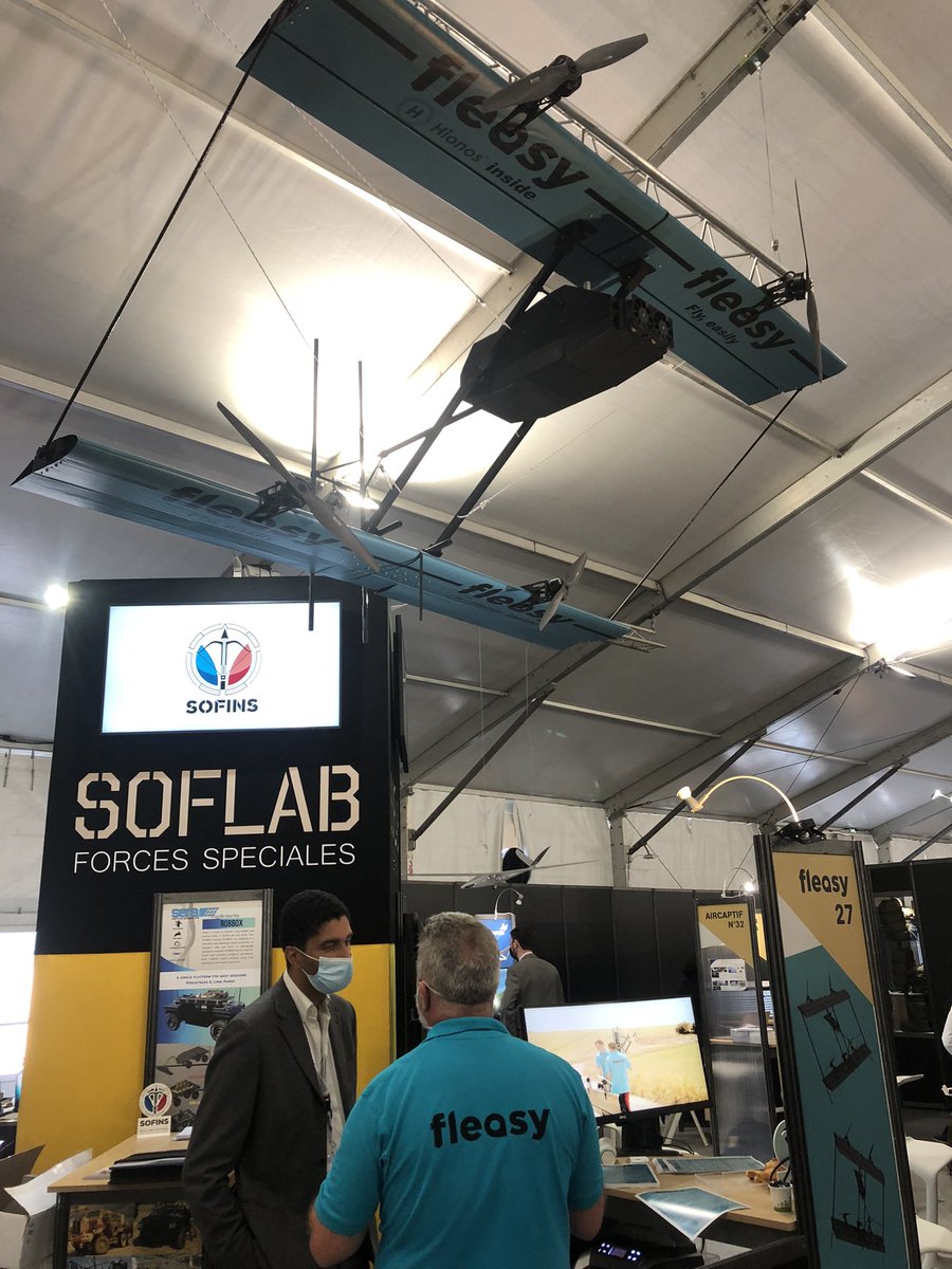 Beaucoup d’exposant drone, ça fait plaisir, l’occasion de parler de l’#adif