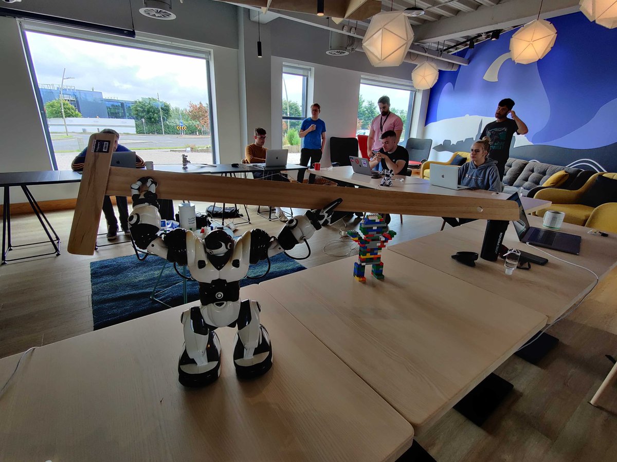 OstkIreland's tweet image. Today has been a GREAT day - some images from our Graduate &amp;amp; Intern #SociallyDistanced #VirtualHackathon where the team are building an #Alexa skill to assist checking into and out of the office building during Covid-19 Restrictions! 
 
#GoTeam #Overstock #WeAreHiring #Sligo