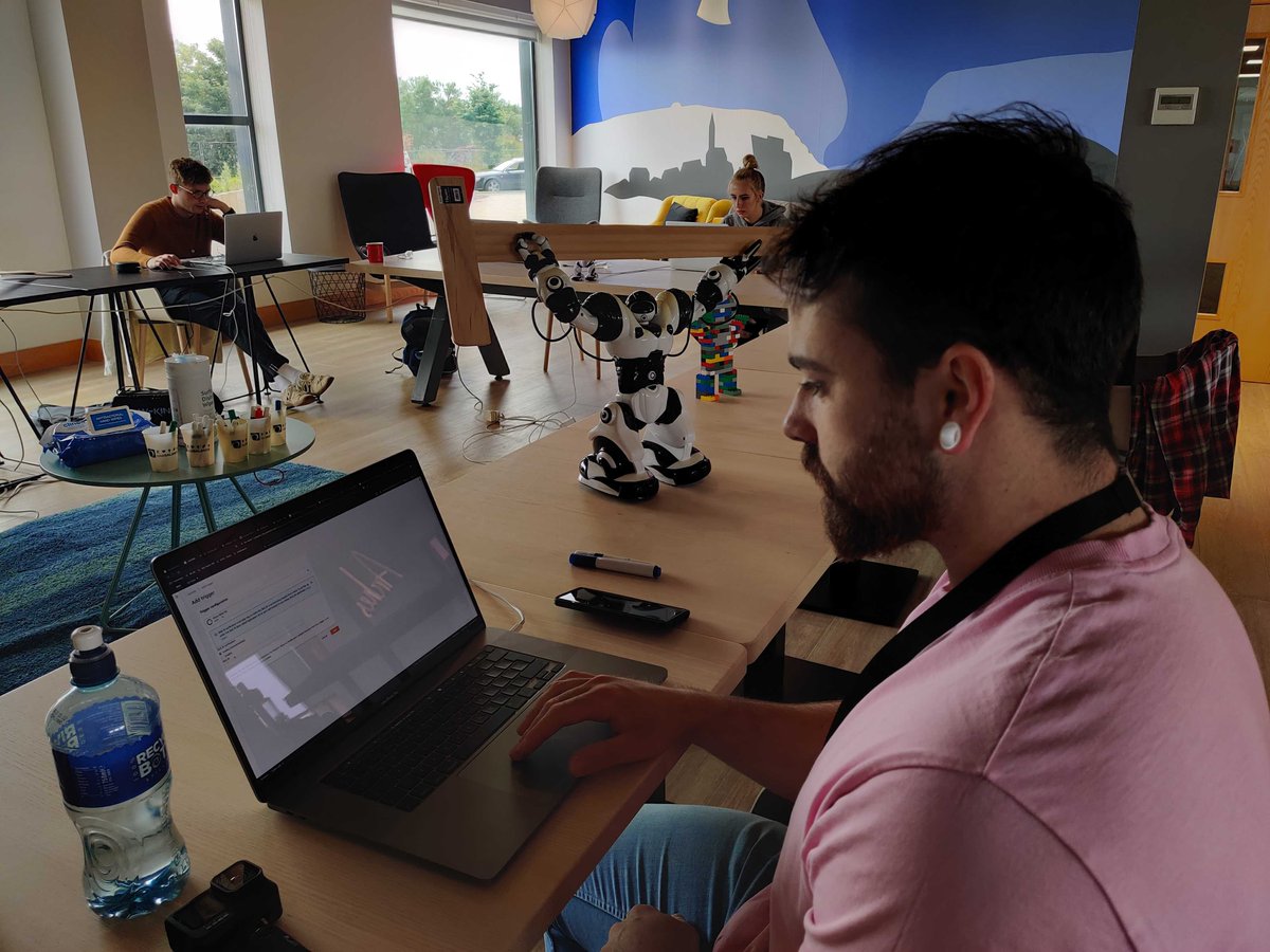 OstkIreland's tweet image. Today has been a GREAT day - some images from our Graduate &amp;amp; Intern #SociallyDistanced #VirtualHackathon where the team are building an #Alexa skill to assist checking into and out of the office building during Covid-19 Restrictions! 
 
#GoTeam #Overstock #WeAreHiring #Sligo