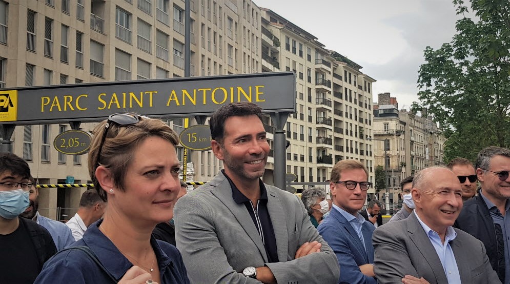 L'ancien Président de @lpa_officiel était heureux ce matin d'assister à l'inauguration du parking saint Antoine, car j'ai assumé la difficulté de ce chantier et j'ai piloté ce qu'il est aujourd'hui avec les équipes de LPA. L'œuvre d'art est superbe. @grandlyon @gerardcollomb