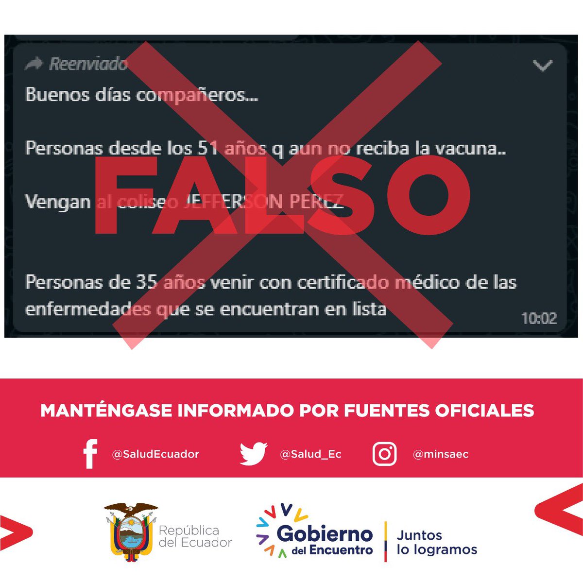 ElMunecobarrio's tweet photo. Atención amigos con esta información falsa que circula en redes sociales 👊🎤 https://t.co/o9CLmrhAYH