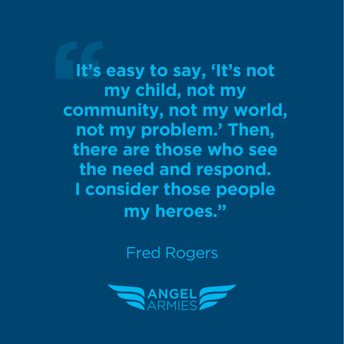 ForOthersCo's tweet photo. It starts with a choice. As we go about our lives, it’s important we take the time and look at the world around us. To those who need our help, our support – our voice.  
 
  Make the choice to be a Voice for the Vulnerable.

#AngelArmies #FosterCare #VoiceForTheVulnerable https://t.co/42gi95mczk