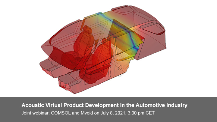 Mvoid_Group's tweet photo. Make plans to join us in the webinar with #COMSOL on July 8, where Mads Jensen (COMSOL), Alfred J. Svobodnik &amp; Michael Dončev (both Mvoid Group) will give insights into acoustic virtual product development. #Automotiveindustry #multiphysics #simulation  https://t.co/8KgFbWgb3q https://t.co/JovfLVVDyQ
