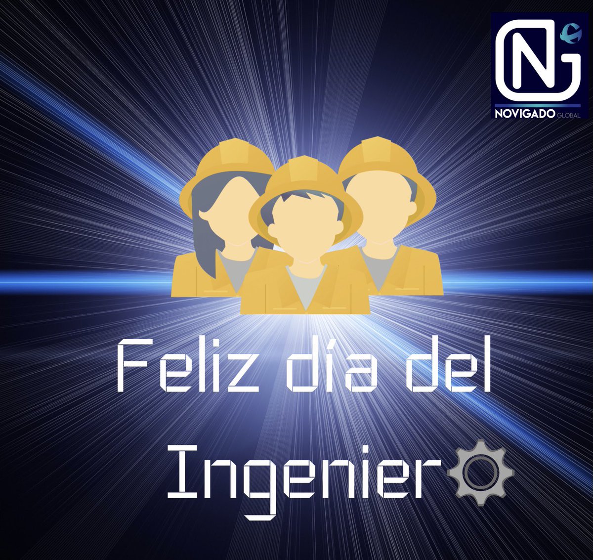 NovigadoGlobal's tweet photo. Hoy celebramos a tod@s aquell@s que imaginan un mundo y a través de la ciencia lo vuelven realidad #diadelingeniero #celebracion https://t.co/4CSmzMWUnM