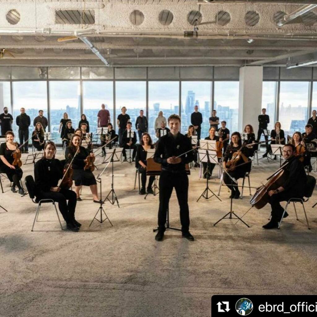 #Repost @ebrd_official
・・・
Thank you <a href="/guildhallschool/">Guildhall School of Music & Drama</a> for your orchestra and amazing @chester_tribley who composed our special musical 30th anniversary birthday gift! 

Recorded in our future home in #CanaryWharf, enjoy these amazing behind the scene… instagr.am/p/CQyiQRkg4zx/